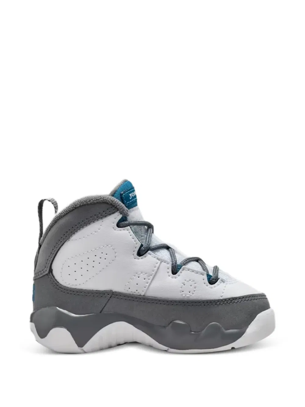 Кроссовки Air Jordan 9 Retro с перфорацией и высоким верхом Jordan Kids, белый — фото 3