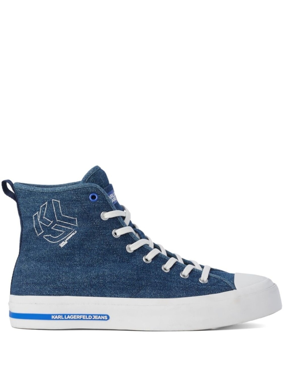 

Karl Lagerfeld Jeans высокие кеды KLJ Vulc, синий