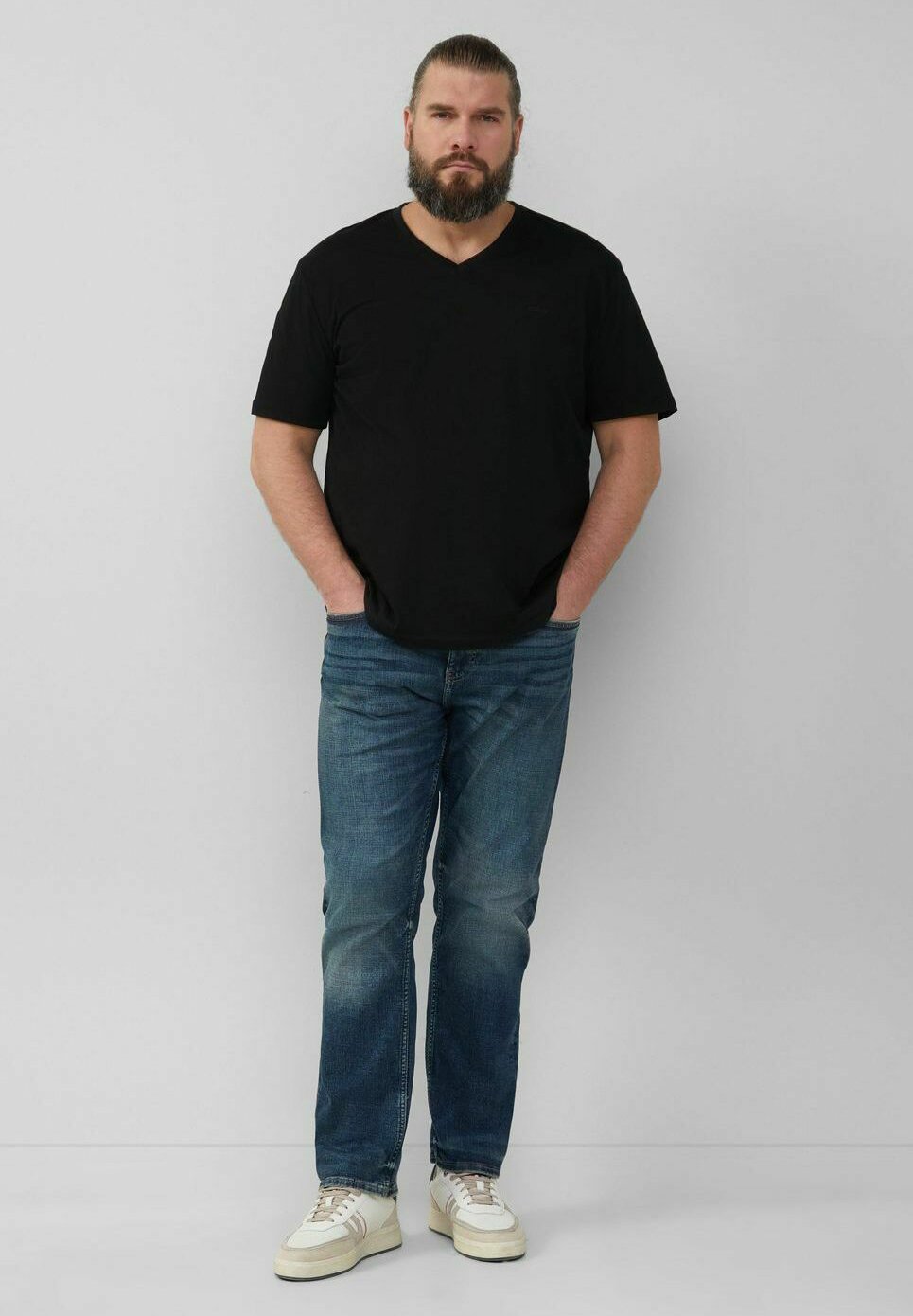 

Базовая футболка IM DOPPELPACK BIG SIZE s.Oliver, черный