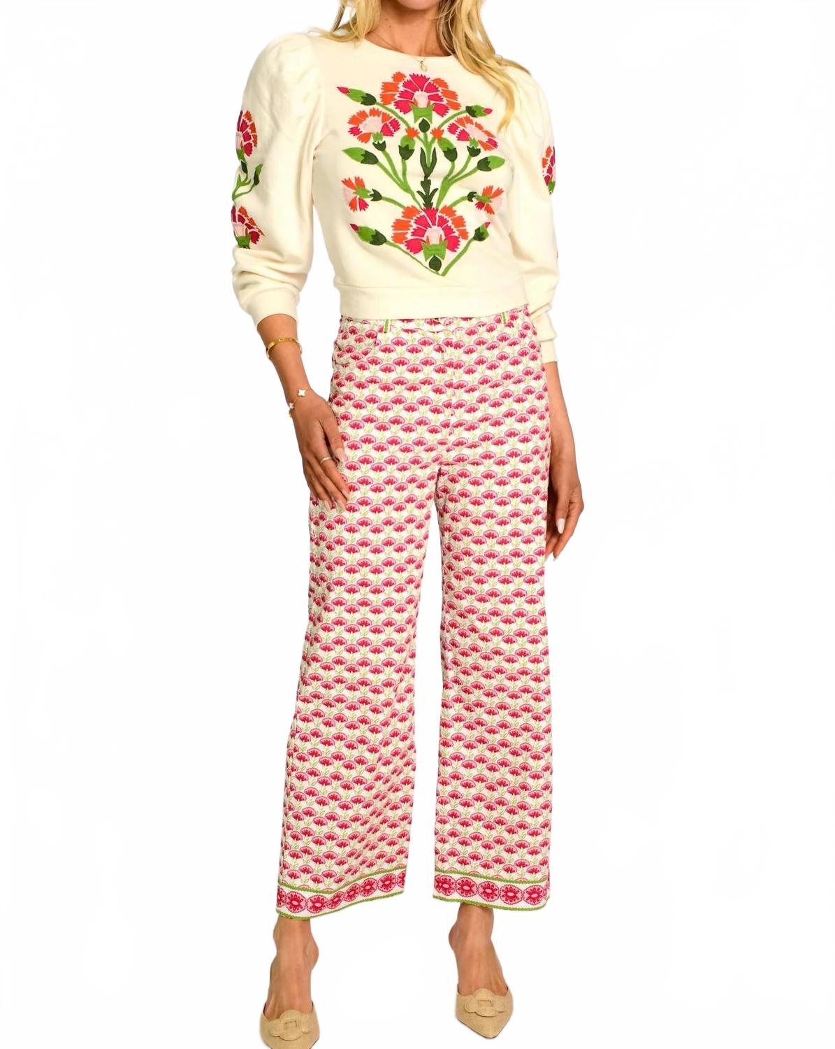 

Брюки Tilda в цветочном принте Elizabeth James The Label, Fan Flower