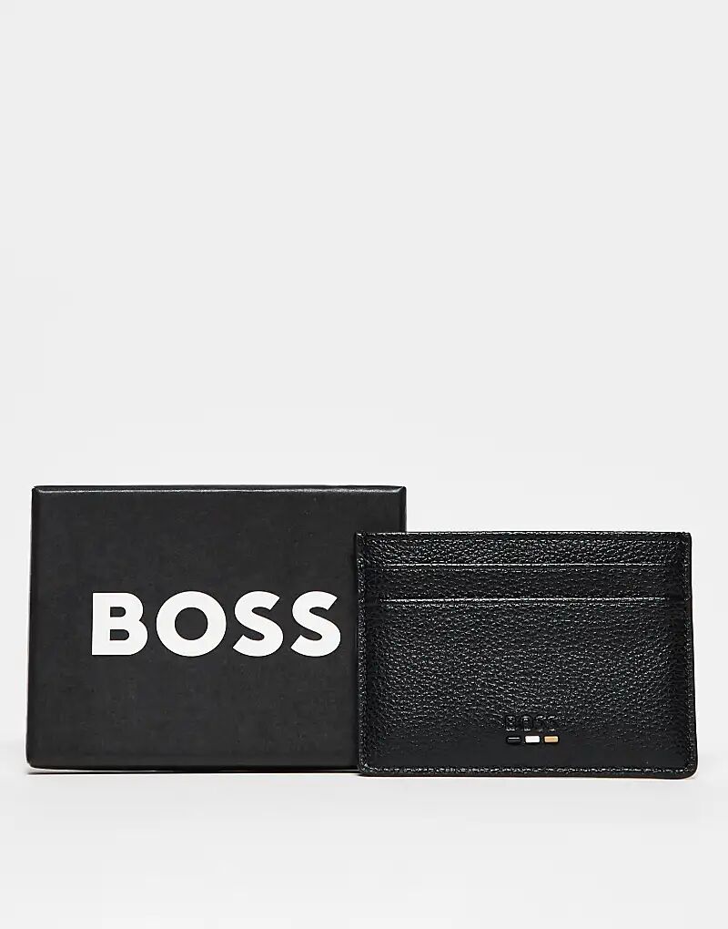 

Визитница Boss Ray черного цвета с логотипом флага Boss Orange