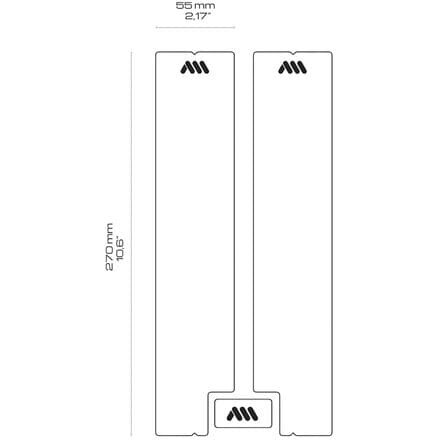 

Сотовая защита вилки All Mountain Style, цвет Clear/Silver