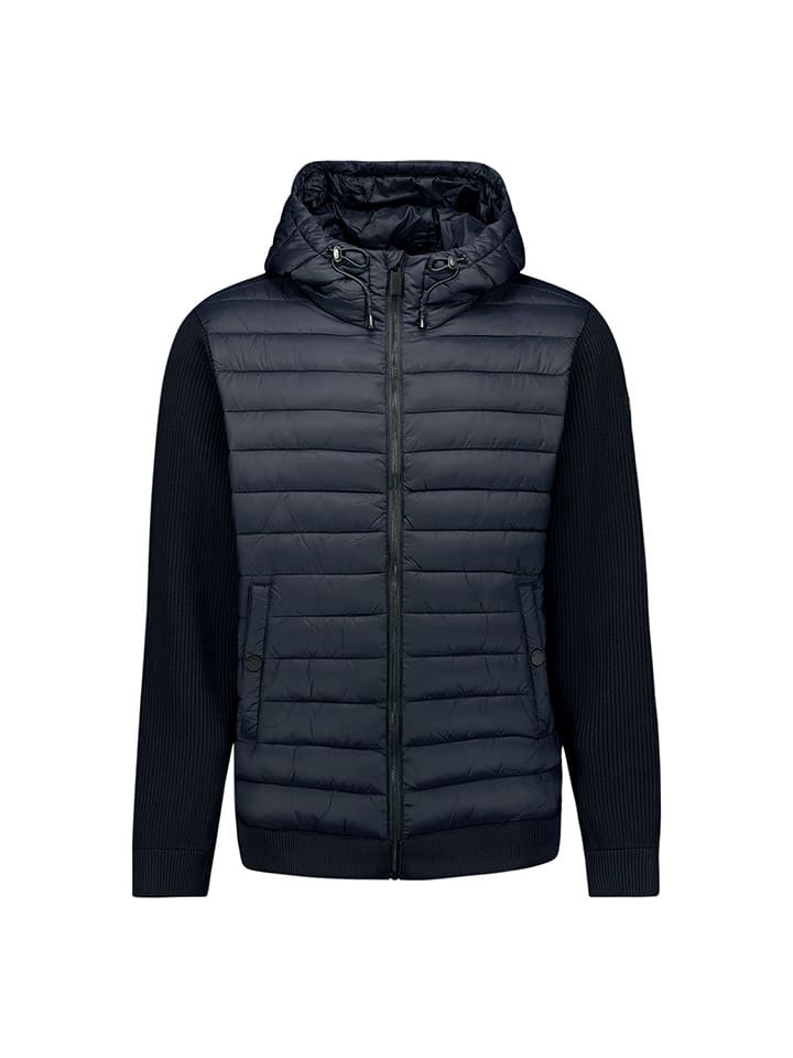 

No Excess Стеганая куртка темно-синего цвета