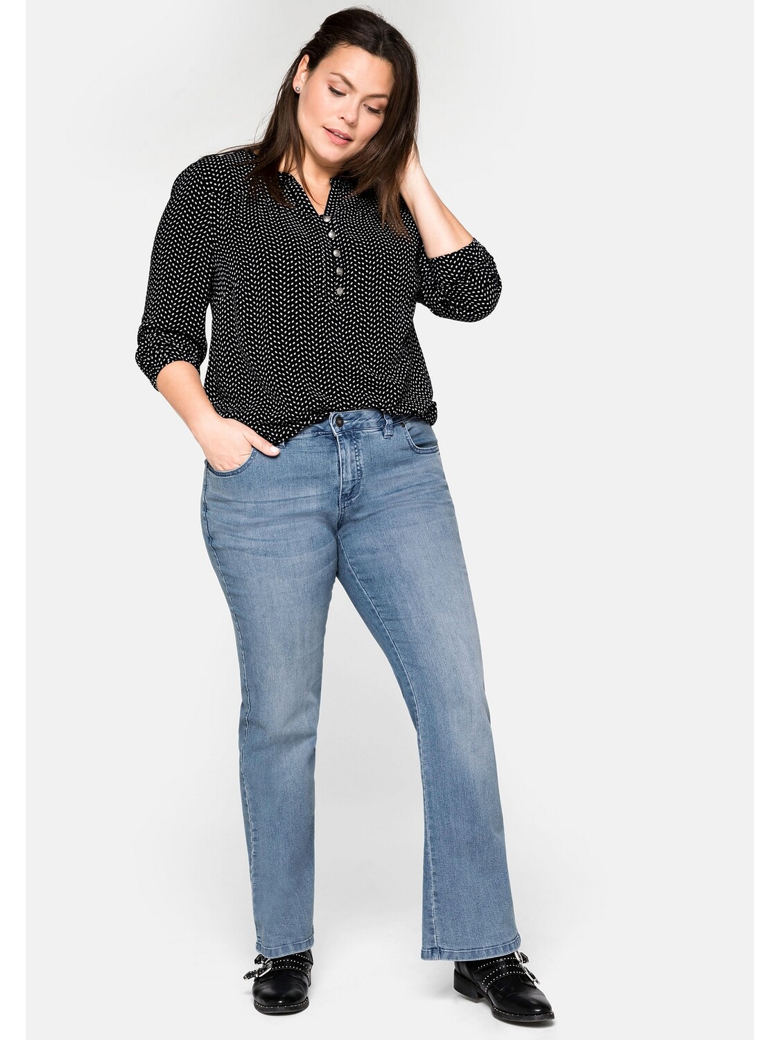 

Джинсы sheego, цвет light blue Denim