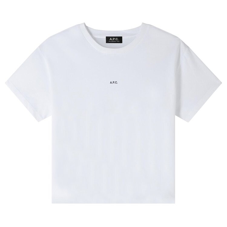 

Футболка A.P.C. Micro Logo Boxy T-Shirt, цвет White/Black