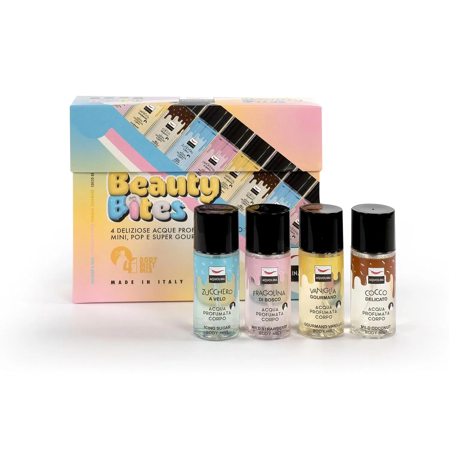 Набор спреев для тела AQUOLINA BEAUTY BITES 4x50 мл Aquolina
