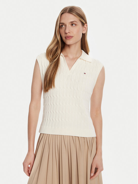 

Свитер regular fit WW0WW45655 Tommy Hilfiger, экрю