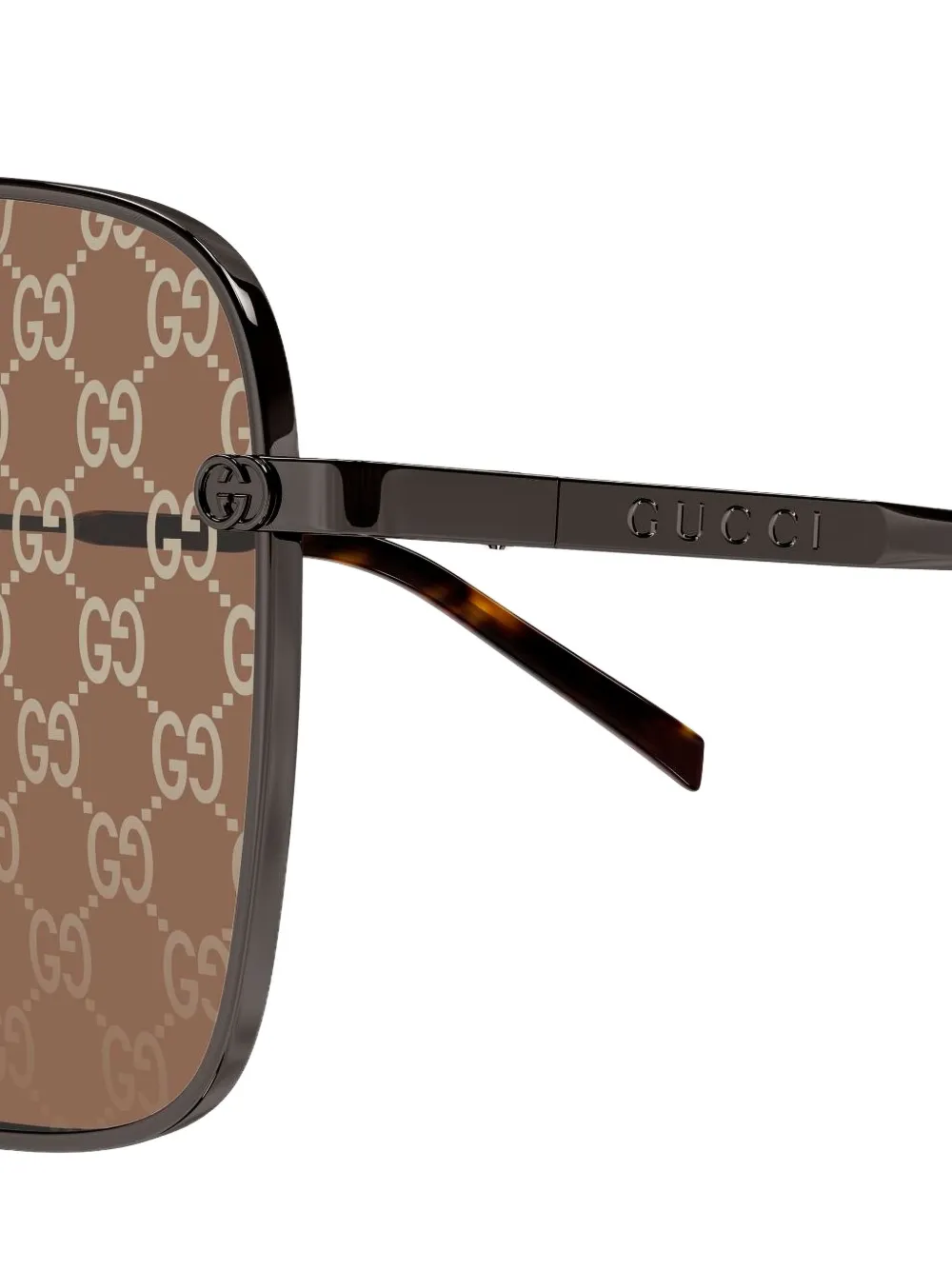 Геометрические солнцезащитные очки GG1957SA Gucci, черный — фото 3