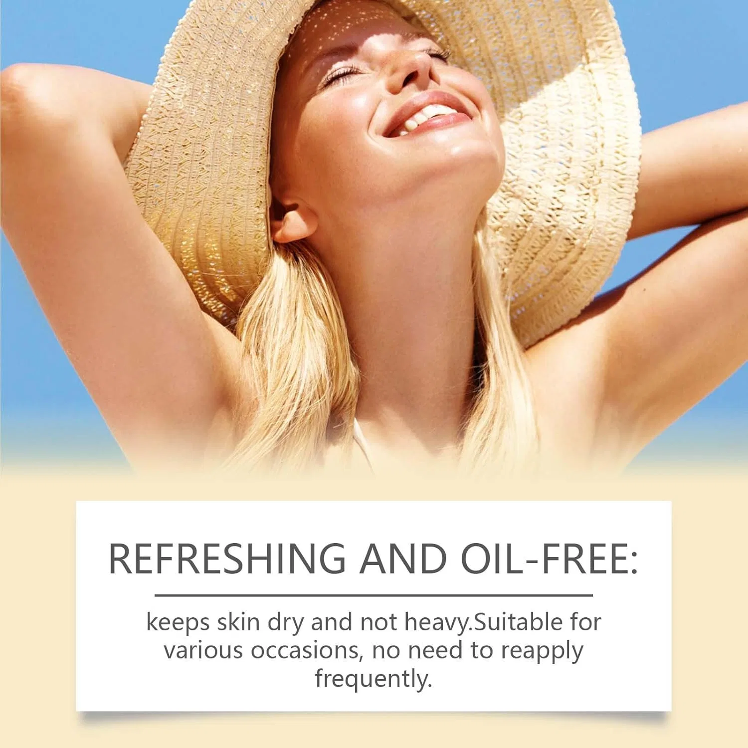 Солнцезащитный крем для лица Collagen 50+ SPF увлажняющий прозрачный 5.5x13 см Generic — фото 2