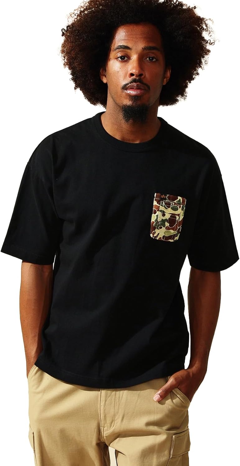 

Мужская футболка с карманом и рукавами ALPHA INDUSTRIES INC. (камуфляж), короткий рукав, TC1619, черный