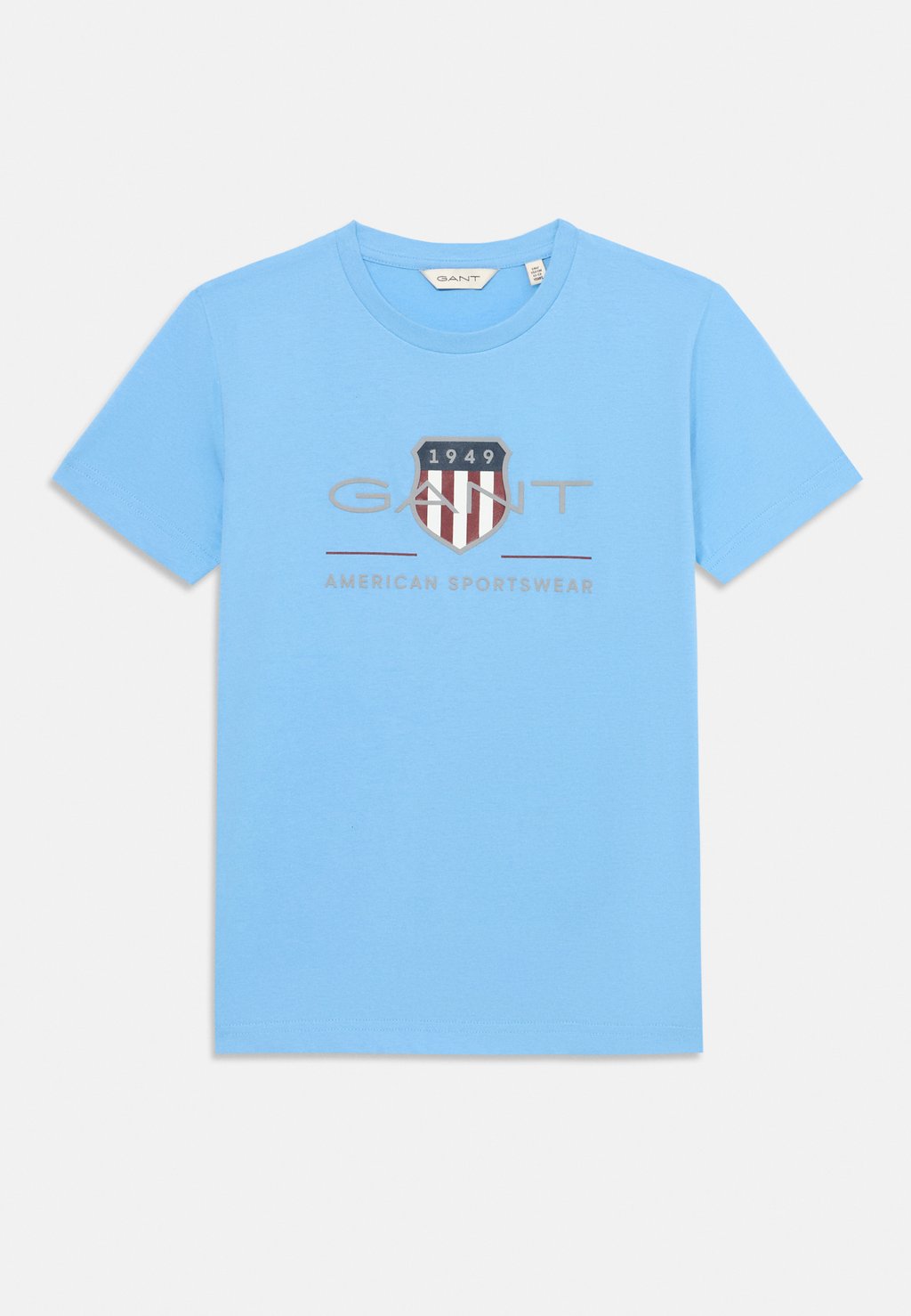 

Футболка с принтом ARCHIVE SHIELD UNISEX GANT, светло-голубой