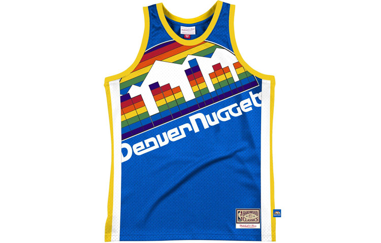 

Баскетбольная майка мужская синяя Mitchell Ness