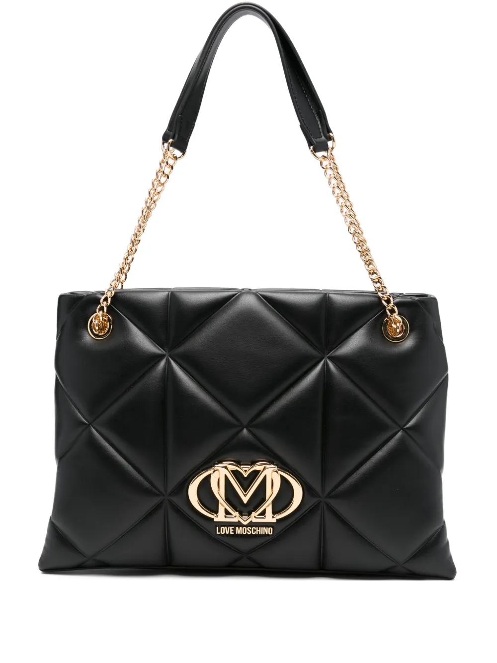 

Стеганая сумка на плечо Love Moschino, черный
