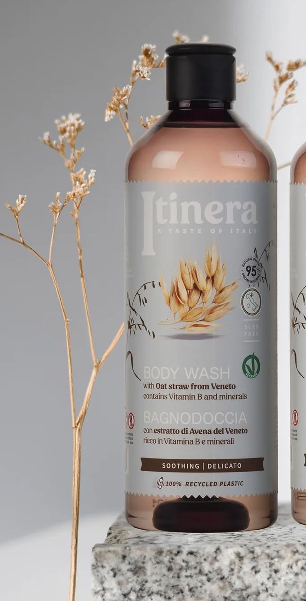 Подарочный набор ITINERA: успокаивающий гель для душа + бальзам для тела с овсом из Венето 2x370 мл sarcia.eu — фото 4