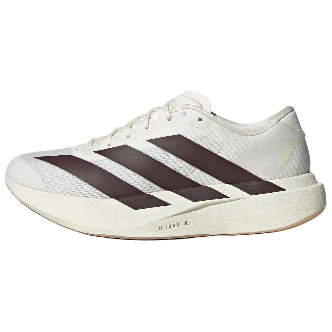 

Adidas Adizero Evo SL нескользящие беговые кроссовки с амортизацией мужские белые - белый/коричневый, цвет White/Brown