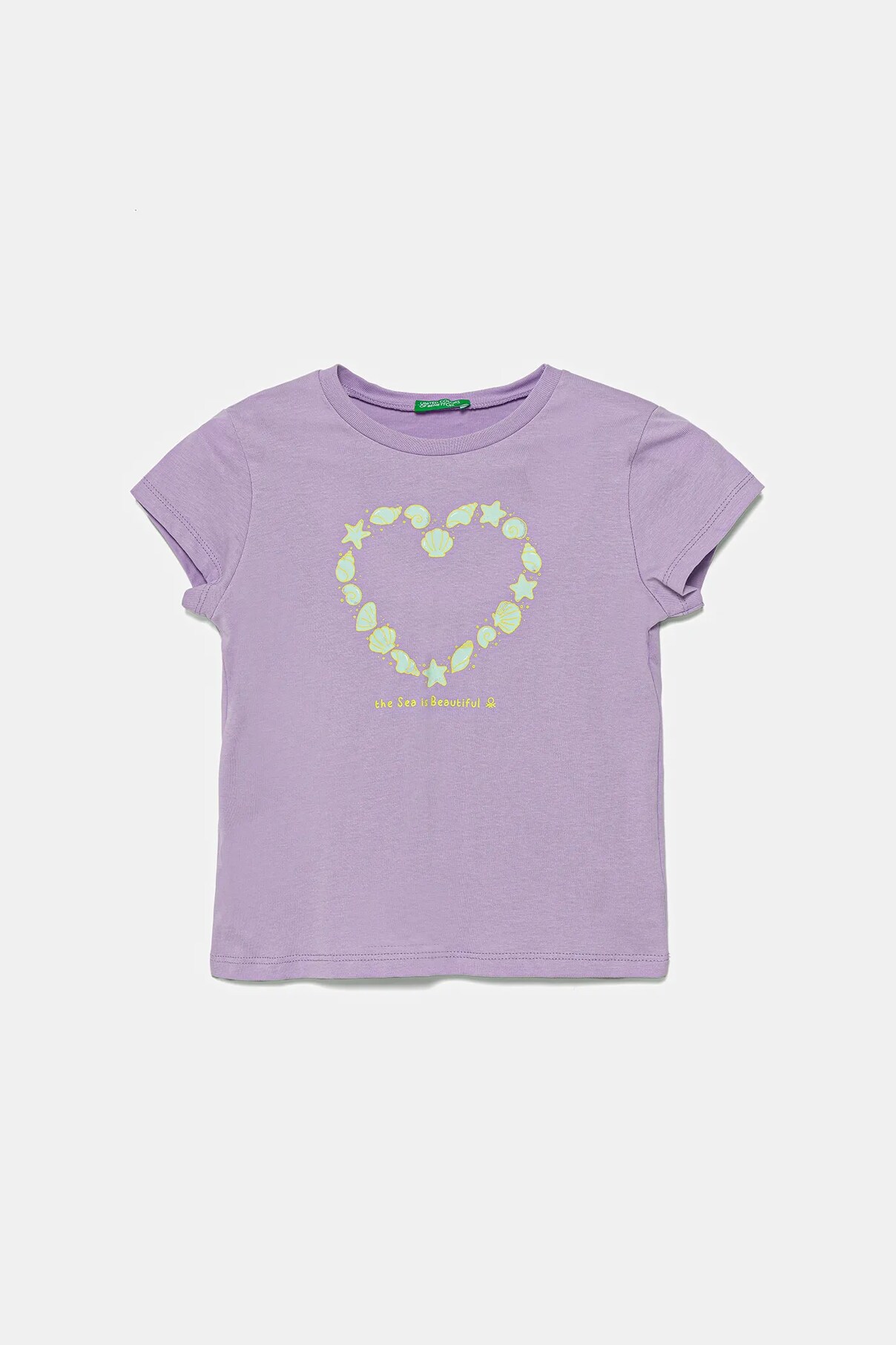 

Футболка из хлопка для детей United Colors Of Benetton, фиолетовый