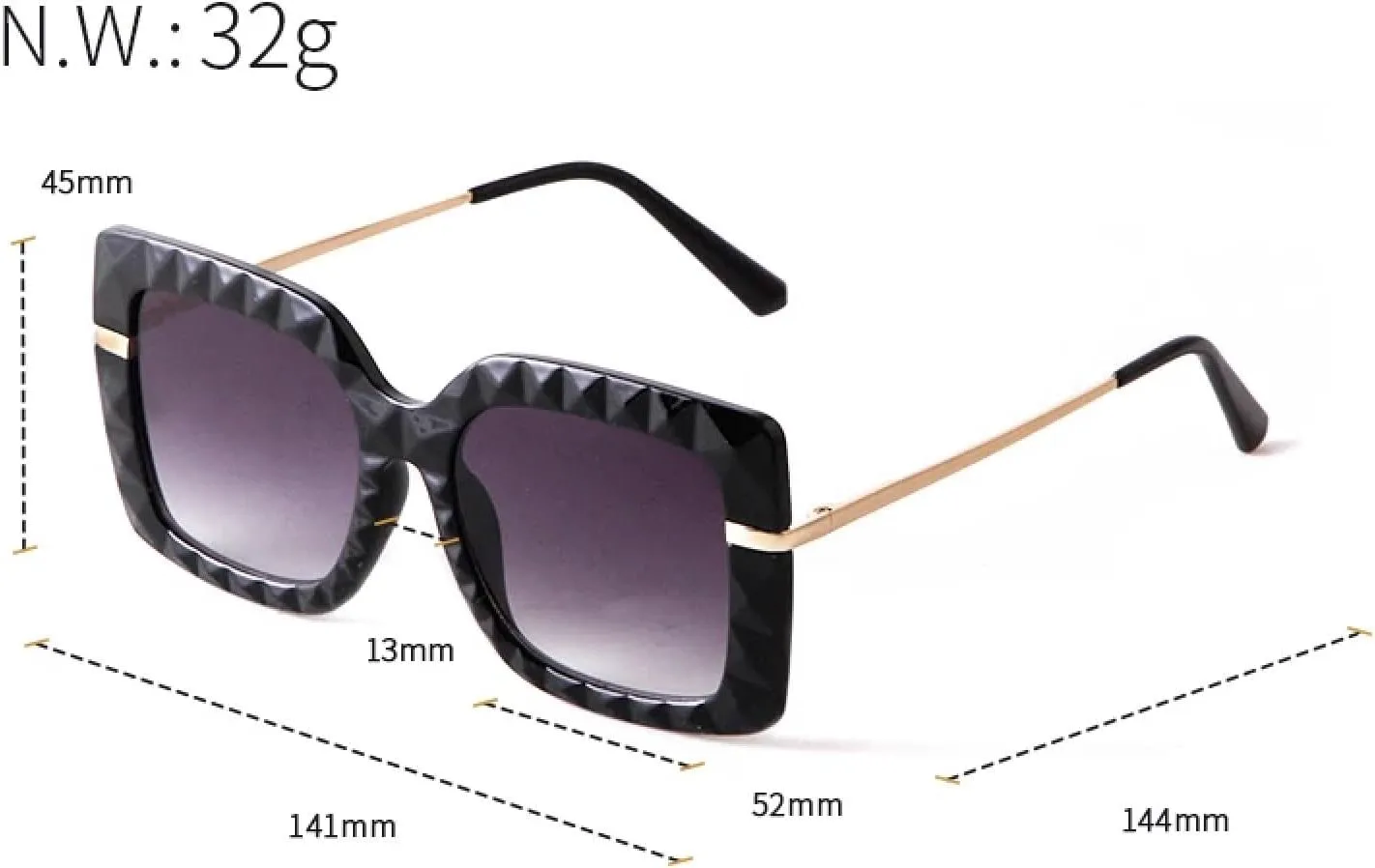 

Солнцезащитные очки с защитой UV400 | Увеличенная прозрачная оправа | Для женщин и мужчин | Для занятий спортом на открытом воздухе и вождения DSVIGF, 01