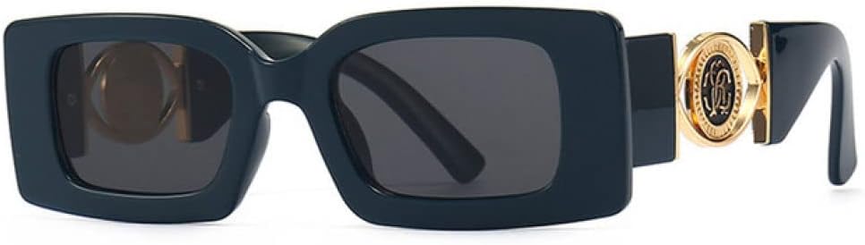 

Солнцезащитные очки MUTYNE в стиле ретро, ​​квадратные, для женщин и мужчин, с цветочным декором, модные женские солнцезащитные очки с защитой от УФ-излучения UV400, Navy Blue