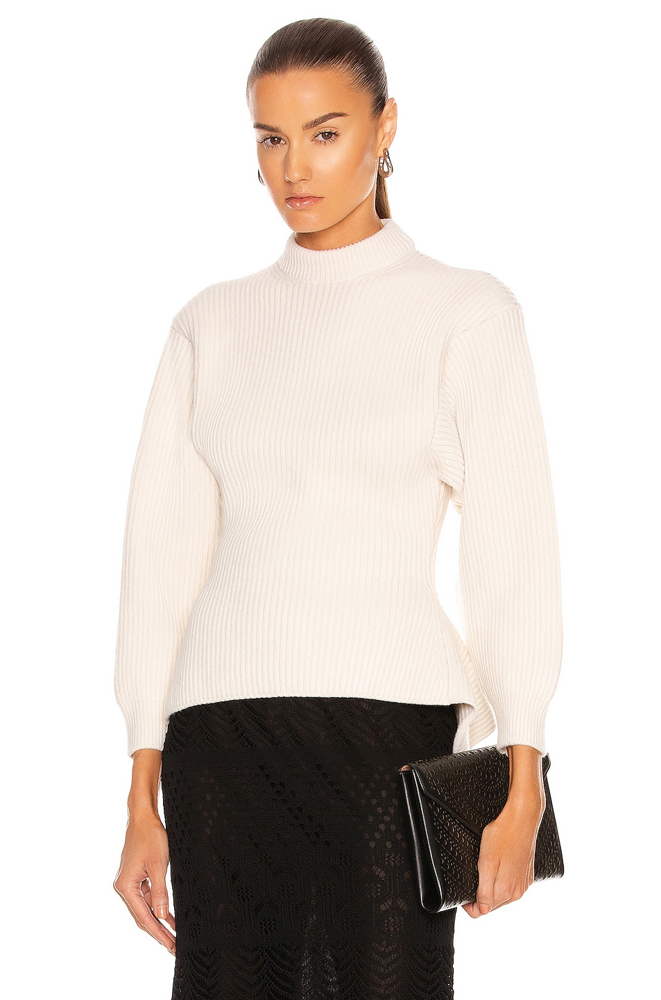 

Свитер Alaïa Fitted Sculpted Long Sleeve, цвет Ivoire