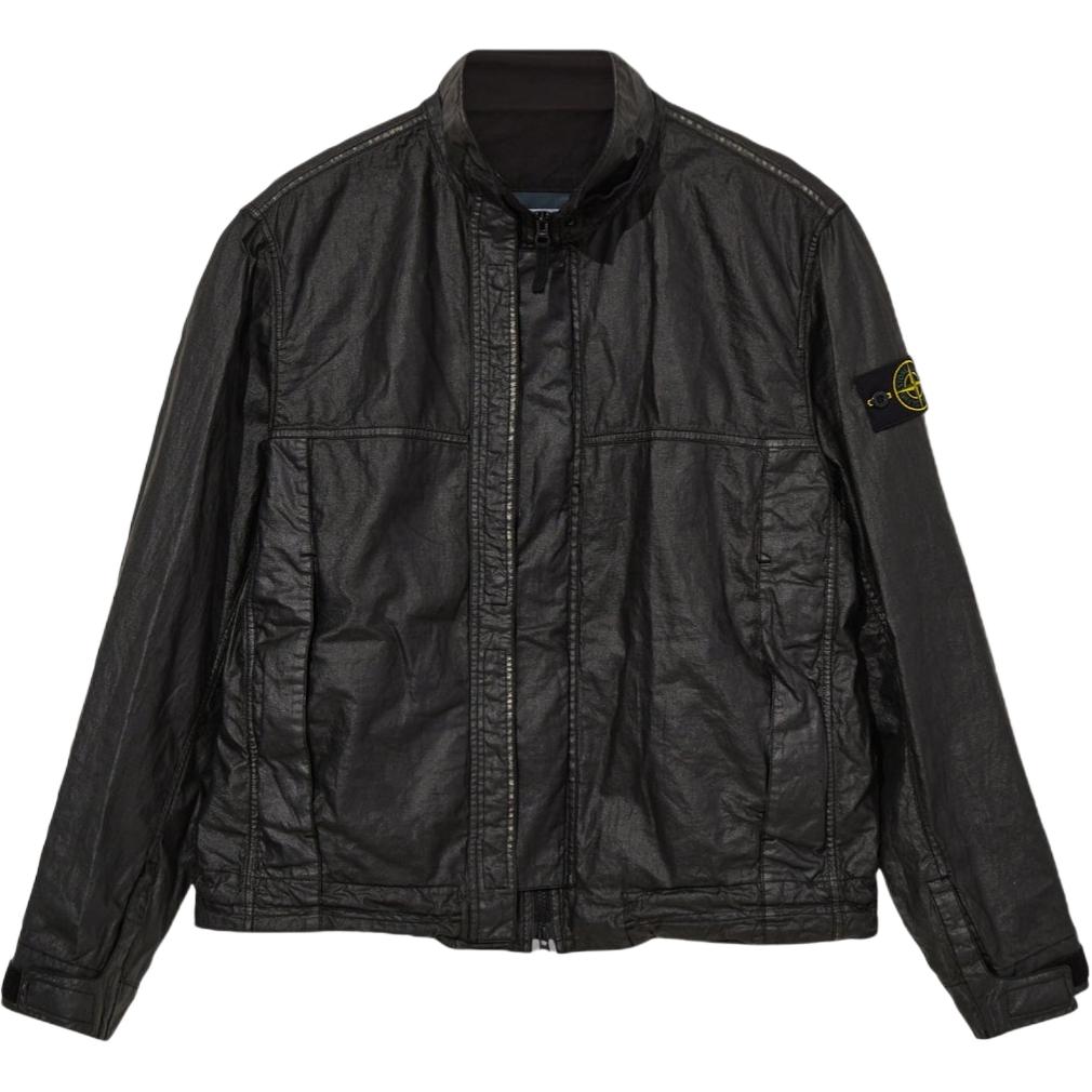 

STONE ISLAND Куртка-поло на молнии, Black