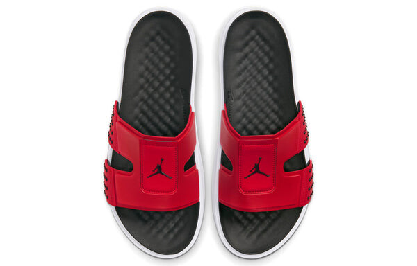 Тапочки Air Jordan Hydro 8 Slide 'Gym Red', красный — фото 3