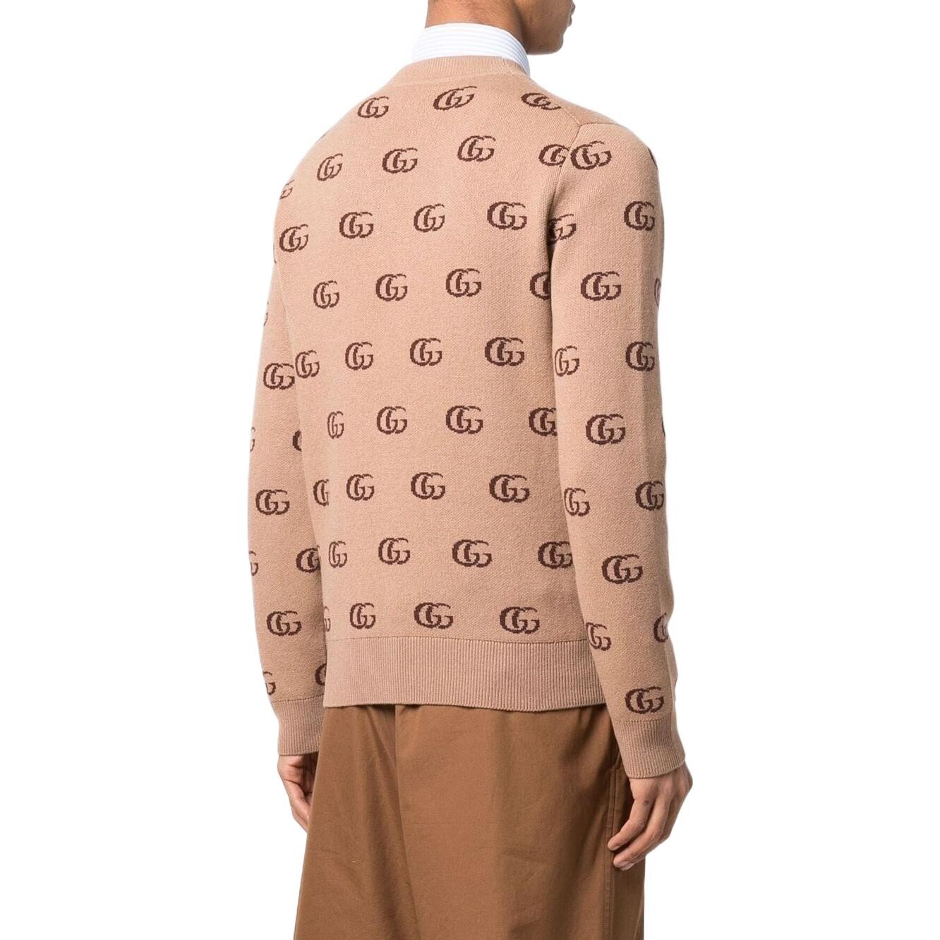 Свитер мужской Gucci кашемировый, светло-коричневый — фото 3