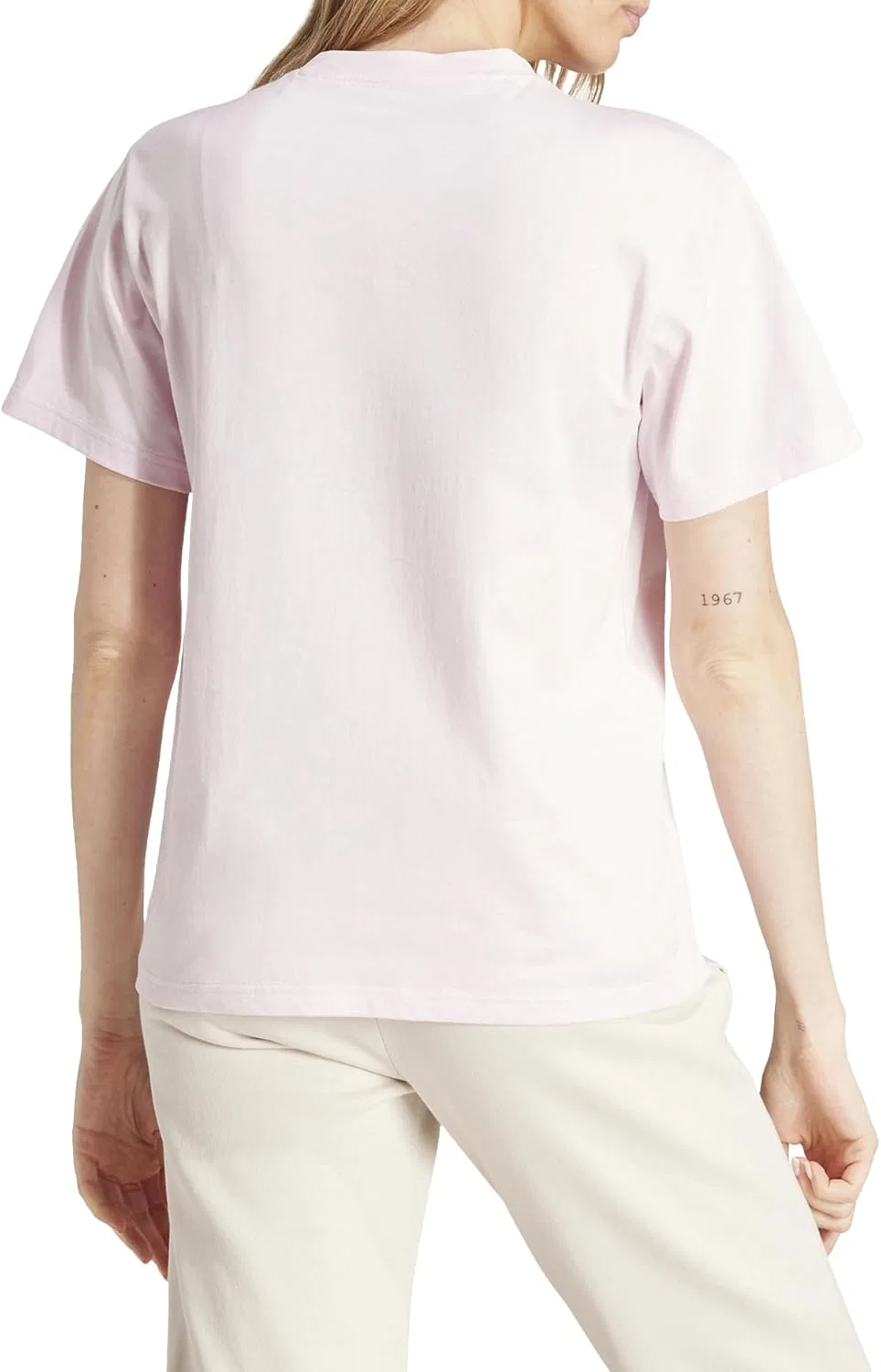 Футболка с принтом adidas PWR 3 Graphic Tee, Clear Pink — фото 2