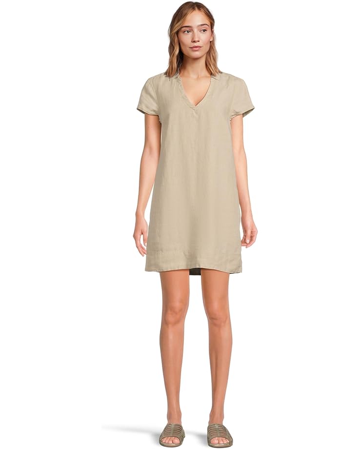 

Платье Tommy Bahama Two Palms Short Sleeve Collared Dress, цвет Natural Linen