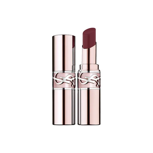SAINT LAURENT Бальзам для губ увлажняющий с мягким блеском Pink Tube, Love Glow, #5B Transparent Light Red Tea Brown