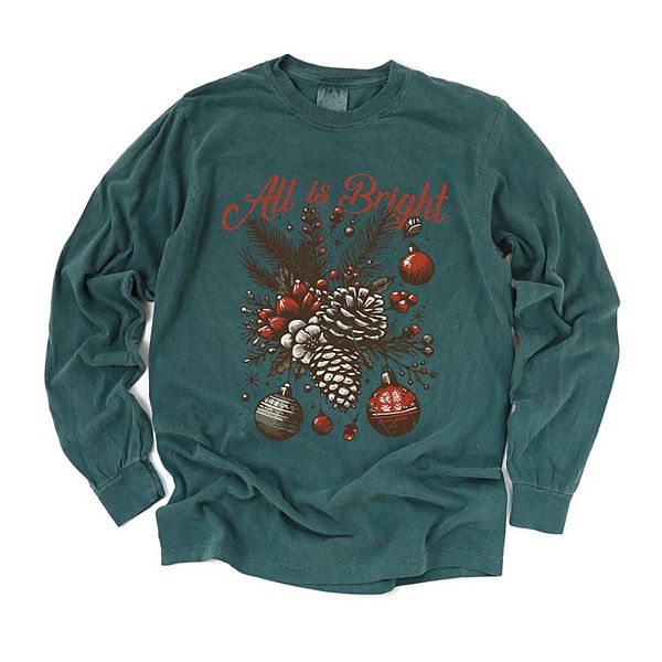 

Футболка с длинным рукавом All is bright pinecone garment dyed Simply Sage Market, Blue Spruce, Зеленый, Футболка с длинным рукавом All is bright pinecone garment dyed Simply Sage Market, Blue Spruce