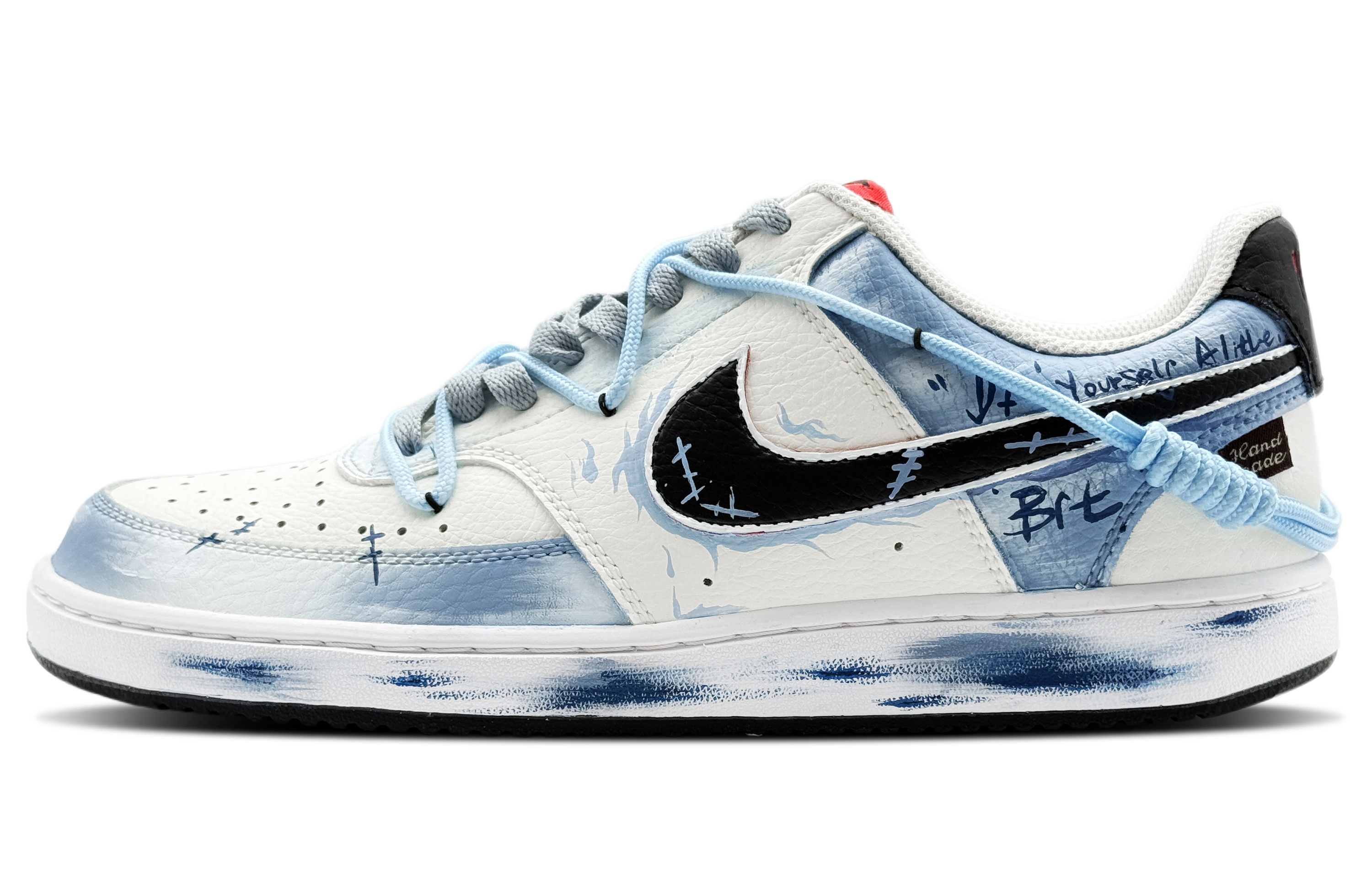 

Nike Водонепроницаемые низкие кроссовки для скейтбординга Court Vision 1, мужские, синие