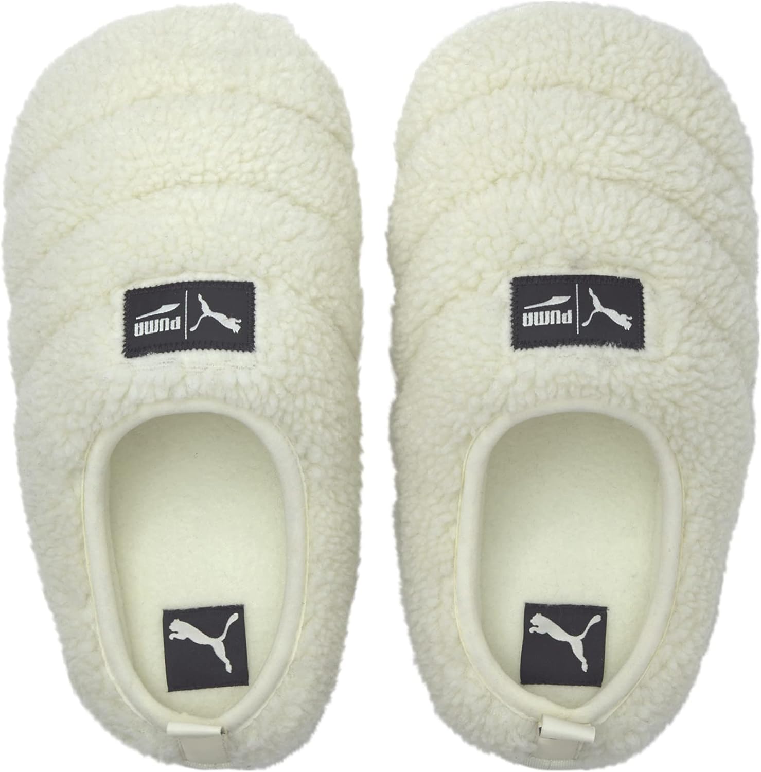 Мужские тапочки PUMA Scuff Sherpa, белый/черный — фото 4