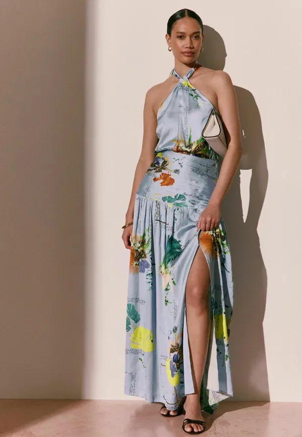 Блуза Next, blue floral print, синий цветочный принт