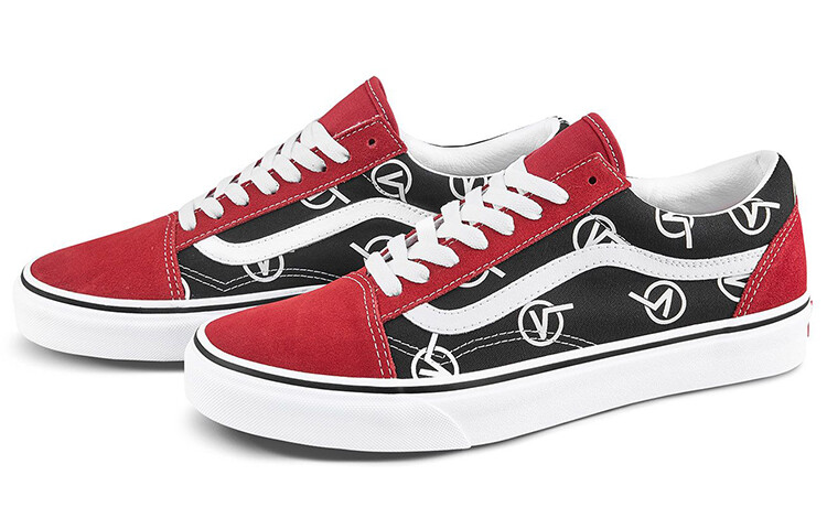 

Кроссовки Vans Old Skool Vlogo 'Black Red'