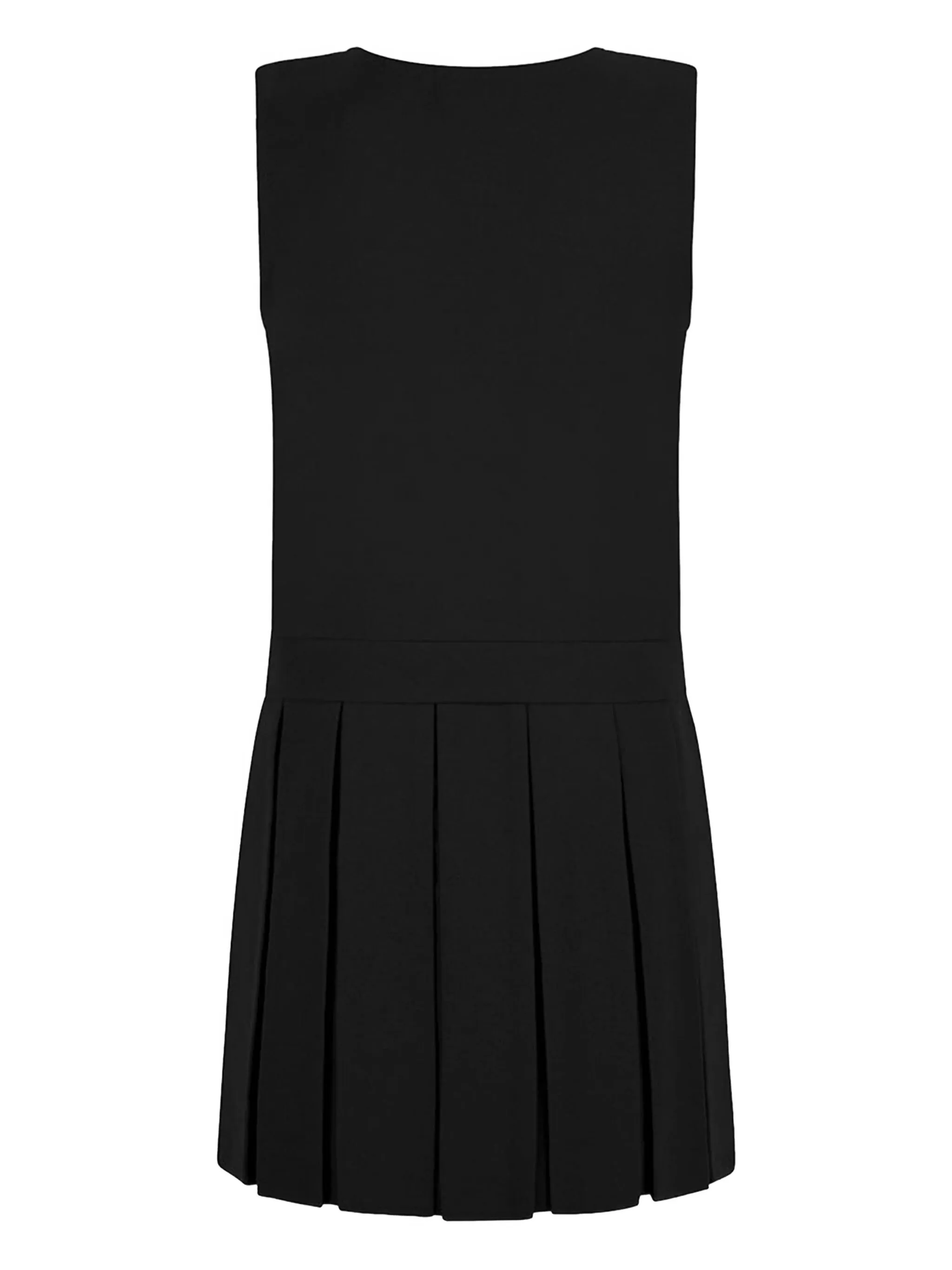 Плиссированное платье Pinafore на молнии Zeco Schoolwear Kids, черный — фото 2