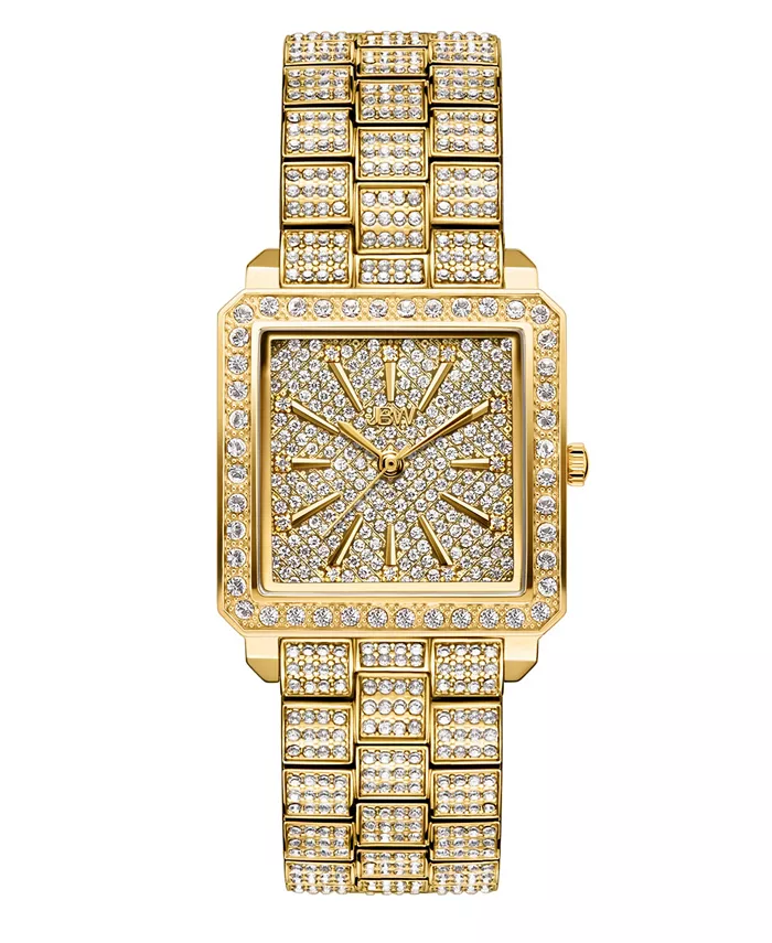 

Женские часы Cristal с позолотой 18 карат из нержавеющей стали, 28 мм Jbw