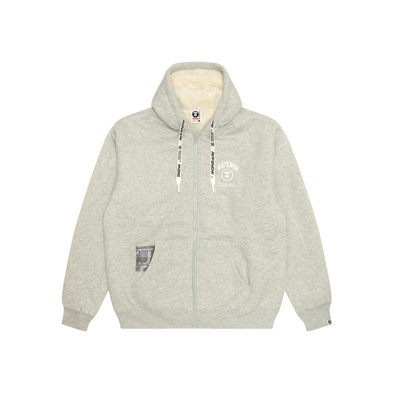 

Aape Толстовка с молнией и деталью логотипа A Bathing APE, WH2/White Gray