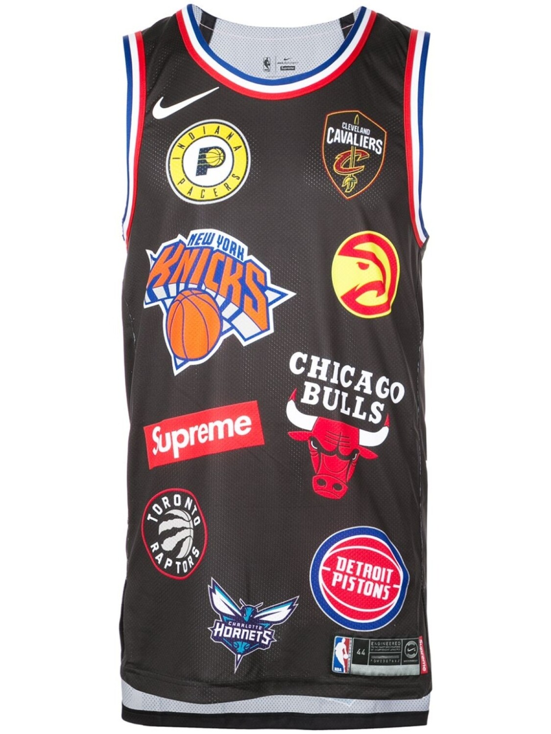

Supreme спортивный топ Nike/NBA Teams Basketball Jersey, черный