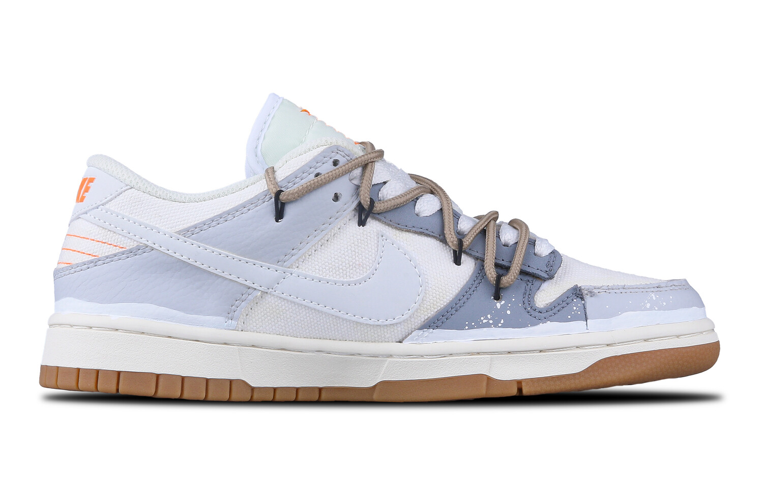 

Кроссовки Nike Dunk Skateboarding Shoes Unisex Low-top Grey/white, светло-серый