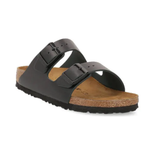 Кожаные тапочки Arizona NL Birkenstock, черный