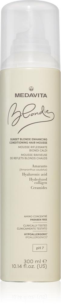 

Кондиционер-Мусс Blondie Sunset Blonde, улучшающий цвет волос, для теплых светлых волос Medavita, 300 мл