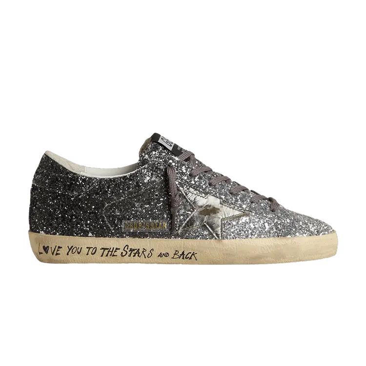 Кроссовки Golden Goose Golden Goose Wmns Superstar 'Love You To The Stars And Back', серебряный