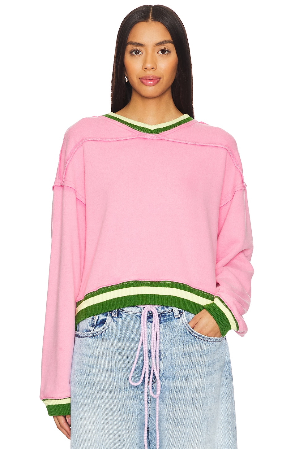 

Толстовка рио Free People, цвет pinky promise combo