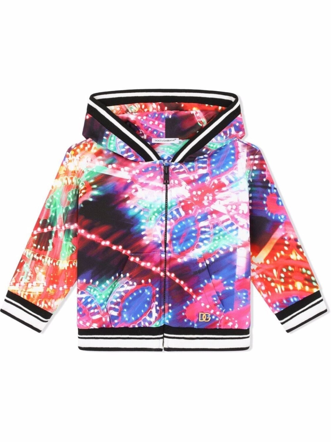 

Dolce & Gabbana худи Luminarie на молнии, черный