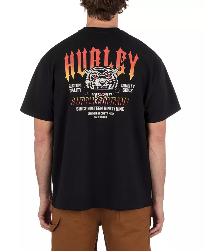 

Мужская футболка Forged с коротким рукавом Hurley, черный