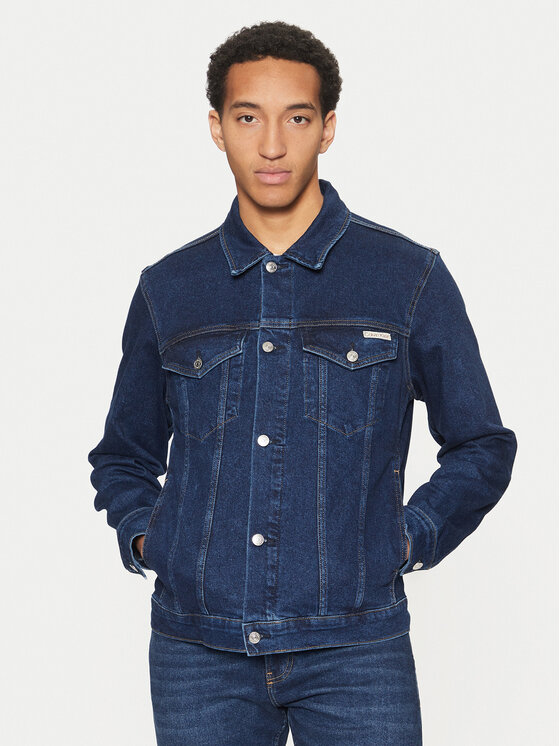 

Джинсовая куртка прямого кроя J30J326553 Calvin Klein Jeans, синий
