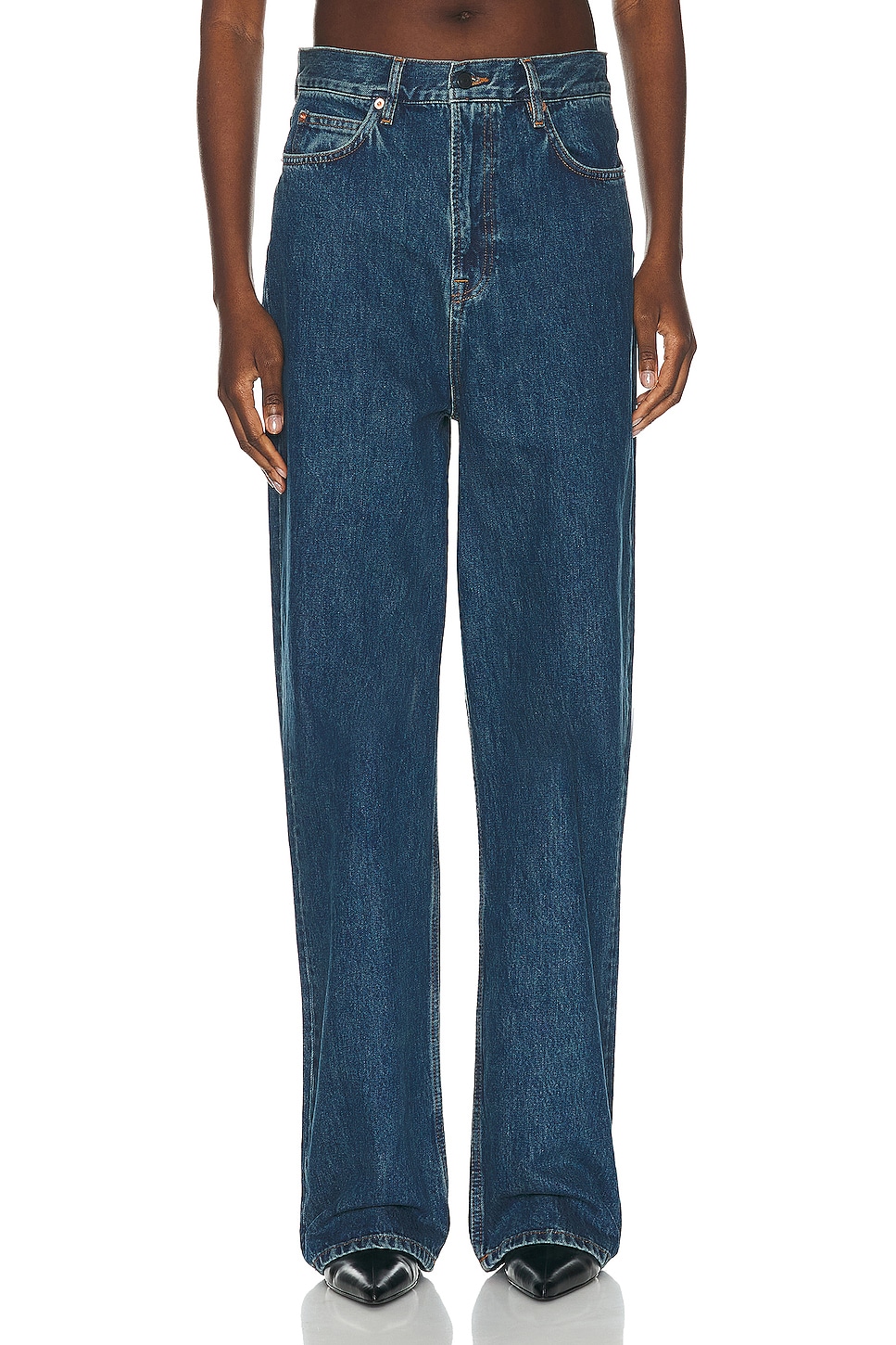 

Джинсы с низкой посадкой Denim Wardrobe.Nyc, Indigo