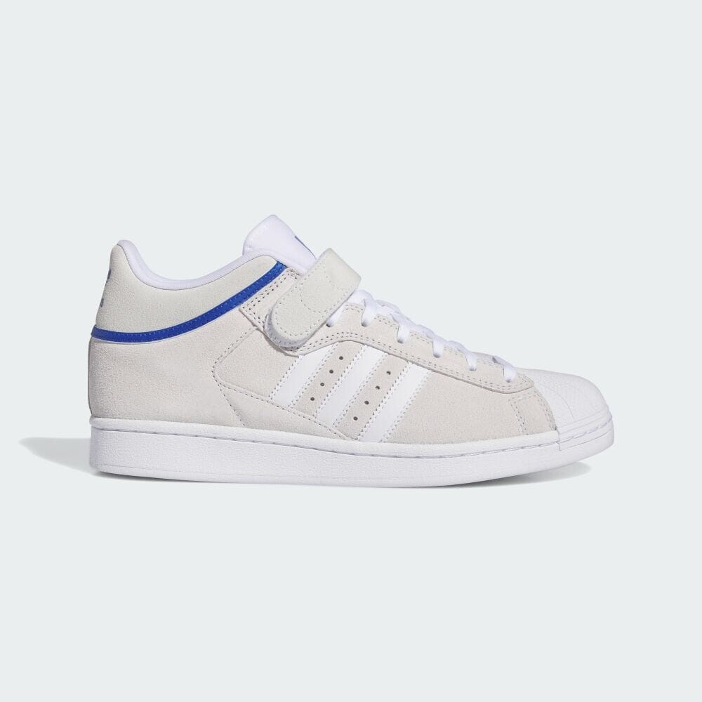 

Кроссовки Adidas PRO SHELL ADV, цвет Crystal White / White / Team Royal Blue