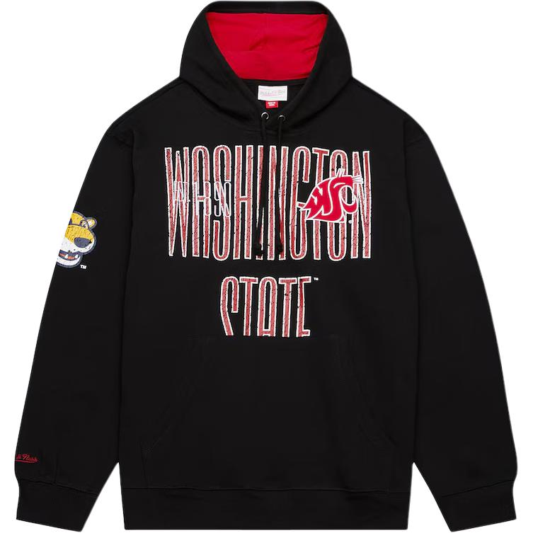 

Mitchell Ness Толстовка Mitchell & Ness Washington State Cougars Team OG Fleece с капюшоном мужская black