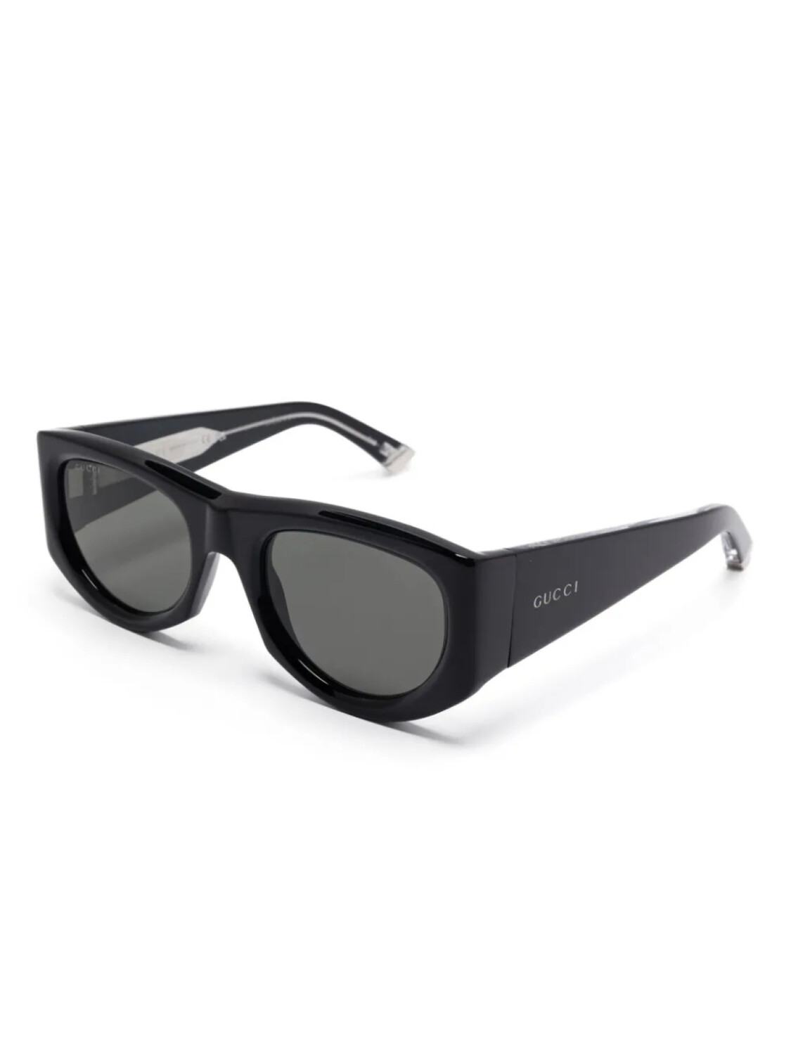 Солнцезащитные очки Gucci Eyewear в геометрической оправе, черный — фото 2